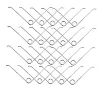 DOITOOL 20 pezzi Ricambio per Forbici Potatura in Acciaio Inossidabile Primavera per Cesoi Potatura Precisione per Cesoie Giardinaggio Sostituzione Flessibile per Potatori