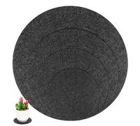 DOITOOL 20 Pezzi Sottobicchieri in Tessuto Rotondi Assorbenti per Piante Indoor Tappetini Protettivi Multiuso per Vasi e Piante con Design Reversibile Dimensioni per Casa e Ufficio