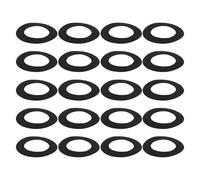 DOITOOL 20 Pezzi Speaker Surround Gasket, Anello Bordo Altoparlante, Guarnizione Altoparlante Home Audio in Eva Nero 8x8x0,2 Cm per Loudspeaker e Subwoofer, Riparazione Indoor