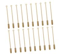 DOITOOL 20 Pezzi spilla spilla kit coltivazione taileur Accessori fai da te mollette per bucato vesito perno di aggancio spillo spilla da abito spille in metallo lunghi perni rame Golden