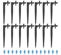 DOITOOL 20 Pezzi Testine per Irrigazione a Goccia Ugelli Atomizzatori e Picchetto in PE Microirrigatori per Giardino Frutteto e Fragole Metodo di Irrigazione a Goccia Efficiente e