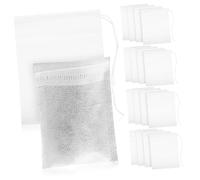 DOITOOL 200 pezzi Bustine Filtro Tè Vuote con Coulisse per Tè Sfuso Tisane Spezie e Infusi Resistenti Immersione Prolungata e Multiuso