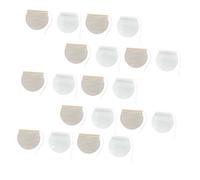 DOITOOL 200 pezzi Bustine Tè Usa e Getta con Coulisse Sacchetti Filtro per Tè Sfuso e Spezie Carta Resistente e Sicura per Infusi Concentrati Confezione Mista Bianco e Naturale per Tisane