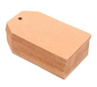 DOITOOL 200 Pezzi Etichette Sospese di Carta Vuota 7X4 CM in Carta Kraft Resistente per Fai da Te Biglietti da Visita Disegnati a Mano Etichette Verniciabili per Bomboniere e Segnaposto