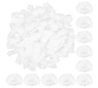 DOITOOL 200 Pezzi Paraorecchie Monouso Trasparente in Plastica Pe ed Elastico per Protezione Orecchio Durante Doccia e Tintura Chioma per Uomo e Donna