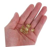 DOITOOL 200 Pezzi Pure Flower Bead Caps Petal Claw Design End Caps For Jewelry Making Smooth Edges Durable Shine For Necklace Bracelet Earring Diy Craft