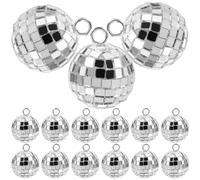 DOITOOL 20pezzi Ciondoli Disco Ball Vintage Anni in Plastica e Lega di Zinco per Fai da Te Pendenti per Portachiavi Braccialetti e Orecchini Accessori Originali per Creazioni Bijoux