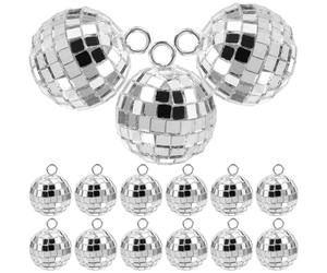 DOITOOL 20pezzi Ciondoli Disco Ball Vintage Anni in Plastica e Lega di Zinco per Fai da Te Pendenti per Portachiavi Braccialetti e Orecchini Accessori Originali per Creazioni Bijoux