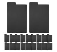DOITOOL 20pezzi Divisori per Dischi in Vinile in Plastica Neri per Classificazione e Organizzazione di Album Resistente e Compatto per Scaffali