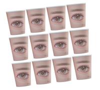 DOITOOL 20pezzi Paper Cups for Eyelash Extensions Training Lash Practice Kit for Beginners and Professionals Eye Mapping Cups Enhanced Skills