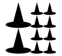 DOITOOL 24 pezzi Cappelli Strega Appendibili in Cartone Piatto per Halloween Decorazioni Festa Famiglia e Giardino Accessori Costume Maghi e Streghe Facili da Conservare e Riutilizzabili