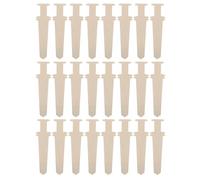 DOITOOL 24 pezzi di spade ritagliate incompiute - Decorazioni natalizie fai da te in legno grezzo da dipingere a forma di spade per lavoretti per feste per bambini, decorazioni da appendere