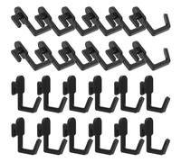 DOITOOL 24 Pezzi Ganci per Pegboard in Plastica Neri, Robusti per Appendere Utensili, Capacità 0,5kg, per Cucina, Garage e Officina