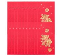 DOITOOL 25 Pezzi Buste Rosse Matrimonio in Carta con Simboli Cinesi Tradizionali Pacchetti Soldi Fortunati per Regalo e Decorazioni Design Creativo e Riutilizzabile per Festa e Capodanno