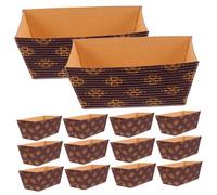 DOITOOL 25 pezzi Pirottini Carta Per Pane Stampi Usa e Getta Resistente Alte Temperature Antiolio Per Forno Uso Domestico E Professionale