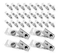 DOITOOL 250 Pezzi Clip Portabadge in Metallo: Clip Trasparenti in PVC con Doppio Fori e Fermaglio in Metallo - Morsetti Leggeri per Porta Badge Adatti a Lavoro, Eventi e Uso Quotidiano