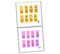 DOITOOL 2fogli Adesivi Murali Fosforescenti Per Adesivi Luminosi Per Cameretta Dei Decalcomanie Luminose Per Camera Da Etichette Adesive Notturne