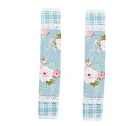 DOITOOL 2pezzi Copertura Protettiva Maniglia Frigorifero in Antistatico Rivestimento Copri Maniglia Per Elettrodomestici Cucina Lavabile e Anti-tracce Design Natalizio Decorativo Per Micro