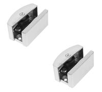 DOITOOL 2pezzi Guida Inferiore Per Porta Doccia Scorrevole Accessorio Per Vetri Da Facile Da Installare Design Elegante e Funzione Antibattuta Per Bagno e Cucina