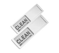 DOITOOL 2pezzi Magnete Pervastoviglie e Sporco Cartello Magnetico Bifacciale Pervastoviglie Facile Da Leggere Scorrere Indicatore Pulizia Per