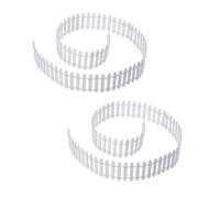 DOITOOL 2pezzi Recinzione Giardino Miniatura Legno Ornamenti Resistenti per Giardino Casa Accessori Scena Foto Decorazioni Scaffale Finestra