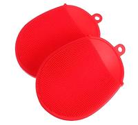 DOITOOL 2pezzi Spazzola Silicone Corpo Per Doccia e Massaggio Esfoliante e Rimuove Cellule Morte Stimola Circolazione