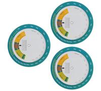 DOITOOL 3 Pezzi Calcolatrice Rotonda Bmi in Plastica, Compatta e Portatile | Marcature Visive Chiare, Sezioni Codificate a Colori, Calcolo Rapido, per Ambienti Domestici e Bagni, per Anziani