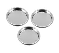 DOITOOL 3 Pezzi cieca per pulizia della macchina da caffè macchina per caffè espresso a del filtro cieco universale filtro cieco vuoto Acciaio inossidabile Argento