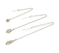 DOITOOL 3 Pezzi Collana Gabbia Portacristallo Acciaio Inossidabile Regolabile Design Rete Stile per Gioielli DIY Uomo Donna Set Pietre Vuoto
