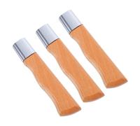 DOITOOL 3 pezzi Manici per Coltello da Chef in Legno Pieno di Faggio Impugnature Artigianali Ergonomiche per Sostituzione Manici Coltelli da Cucina Resistente e Naturale per Casa e