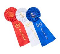 DOITOOL 3 Pezzi Medaglia di Partecipazione con Nastro, Medaglia Premio, Personalizzabile, e Studenti, per Eventi Sportivi e Feste