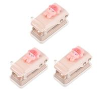 DOITOOL 3 Pezzi Perforatrice Manuale per Carta Mini Puncher Single Hole Design Ergonomico per Ufficio e Fai da Te Precisione e Durabilità Perfetta per Raccoglitori e Organizzazione
