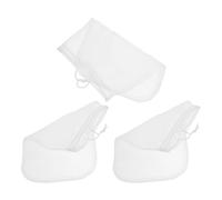 DOITOOL 3 Pezzi Sacchetti Filtro Nylon Mesh con Coulisse Borsa Riutilizzabile per Latte di Noci Filtraggio Alimentare Fine per Succhi Yogurt Zuppe e Caffè Alternativa alla Garza