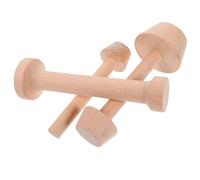 DOITOOL 3 pezzi Stampi Crostata in Legno Doppia Faccia Tamper per Pasta Frolla Maniabile Utensile Naturale per Dolci e Tartellette Facile da Pulire e Usare per Pasticceria Te