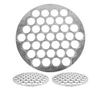 DOITOOL 3 pezzi Stampo per ravioli a 37 fori, stampo per ravioli per cucina russa, strumento per pressa per pierogi resistente, gadget da cucina, accessori per la cottura, diametro del foro 3 cm