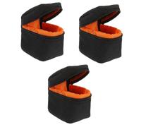 DOITOOL 3 Pz Borsa per obiettivo fotocamera reflex digitale mirrorless portatile custodia per obiettivo fodera più custodia protettiva antiurto in cotone (bx-010) sigillante trasparente