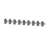 DOITOOL 3 Set Di Presa Per Luce in Alluminio Con Catena Base Per Lampada Retrò E26 Portalampada Facile Installazione Catena Nera On/off Caratteristica 3 Pezzi*3
