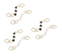 DOITOOL 3 Set per Borsa Design Cuore Cinghie Decorative per Estensione Tracolla Perfetta per Borse da Donna Shopping E attività 2 Pezzi*3
