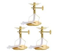 DOITOOL 3 supporti per stoppino per lampade a olio da tempio: supporto per stoppino in metallo regolabile - base per lanterna a burro - ideale per la riparazione e la sostituzione di lampade a burro