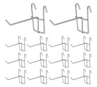 DOITOOL 30 ganci a griglia per pannelli di visualizzazione a pannello con ganci dogati, per supermercato, in ferro per negozio, soggiorno, cucina, casa, 10 cm