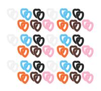 DOITOOL 30 Paia Fermo Occhiali Antiscivolo in Silicone, Ganci per Orecchie Occhiali, Forma a Cuore, per Sport All'aperto e Corsa