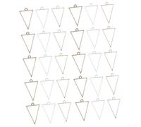 DOITOOL 30 Pezzi Border a sospensione triangolo aperto telaio ciondoli a lunetta pendenti a cornice pendenti di gioielli per la creazione di gioielli pendente a cornice lega