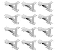 DOITOOL 30 Pezzi Clip per Ripiani Congelatore in Alluminio Spessore Rinforzato, Supporti per Frigo per Massimizzare Spazio e Prevenire Cadute, per Cucine e Frigoriferi Vari