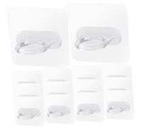 DOITOOL 30 Pezzi Ganci Adesivi da Parete Multiuso per Bottiglie Spray Appendini per Cucina e Bagno Facili da Installare su Superfici Lisce come Piastrelle