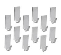 DOITOOL 30 pezzi Ganci Adesivi in Acciaio Inox per Parete Portabiti Autoadesivi Resistenti e Impermeabili per Bagno Cucina Ufficio e Camera Facili da Installare