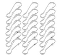 DOITOOL 30 pezzi Ganci Moschettone in Acciaio Inossidabile Clip Portachiavi Resistenti e Leggeri per Escursionismo Campeggio e Uso Quotidiano