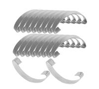 DOITOOL 30 pezzi Ganci per Porte Gabbie in Acciaio Fissaggio Resistente per Gabbie di Pollame Design Compatto e Durevole per Uso Domestico e Animali