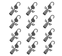 DOITOOL 30 Pezzi Ganci per Scarpe in PP Resistente Doppio Gancio per Appendere e Asciugare Pantofole e Sandali Organizer Scarpe da Parete per Esposizione e Asciugatura Casa e Negozio