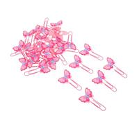 DOITOOL 30 Pezzi graffette pinze per carta graffetta per fogli segnalibri a farfalla da donna titolare della pagina del libro