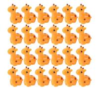 DOITOOL 30 Pezzi Mini Giraffa in Resina Arancione, Decorazione Robusta e Realistica per Casa, come Elemento Decorativo per, Piante e Giochi di Nascondino